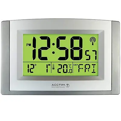 £36.95 • Buy Acctim Stratus Large Wall Desk Signal Radio Controlled Clock Smartlite Clock