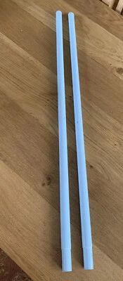 £15.99 • Buy 2 X Gazebo Spare Parts White Pole - 25mm X 945mm Leg Strut 5cm Tapered End