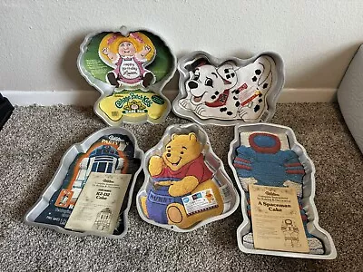 Lot Of 5 Wilton Character Cake Pans Winnie The Pooh Star Wars NEW • $44.95