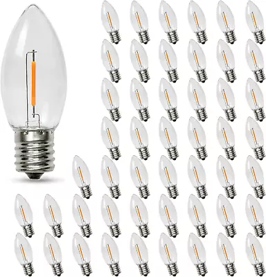 LED Night Light Bulb C9 E17 LED Bulbs Candelabra Light Bulbs C9-2200k-50pack • $33.50