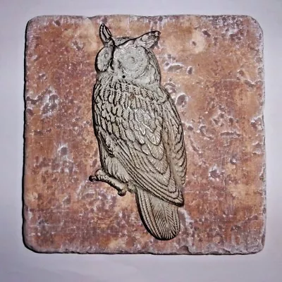 $8.49 • Buy Plaster Cement Owl Travertine Tile Mold 6  X 6  X 1/3  