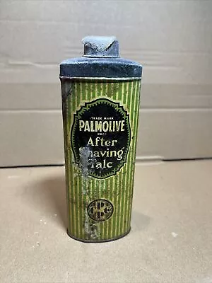 Vintage Australian 1950s COLGATE PALMOLIVE After Shaving Talc Tin (2-183) • $59.99