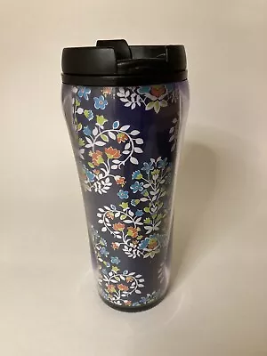 Vera Bradley Insulated Travel Coffee Mug Tumbler Cup 16 0z Spring Flower Pattern • $14.39