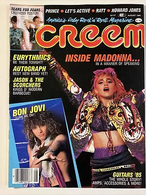 Creem Magazine August 1985 Madonna Autograph Nice Motley Crue Theatre Of Pain Ad • $15.99