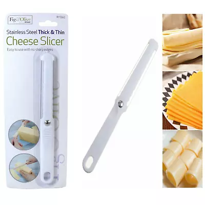 Cheese Slicer Double Wire Thick Thin Slices Fast Slice Butter Cheese Peeler Tool • £2.66