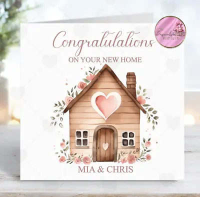 Personalised New Home Card Congratulations House Warming Card  New Home • £2.99