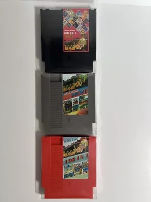 NTSC-NEW 3 X Super Game 400-340-198 In 1 Cartridge Multicart Classic For NES • $61.46
