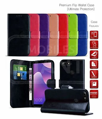 For Acer Liquid Z630S Wallet Case Card Slot Book Cover PU Leather Phone Case • £3.38