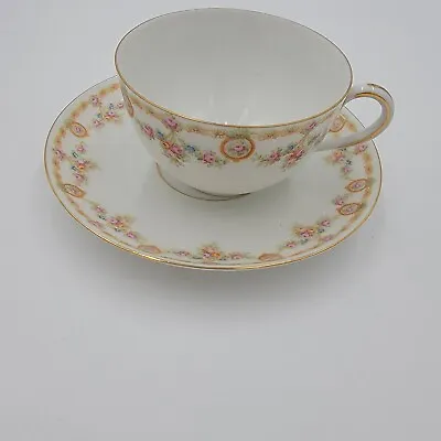 Habsburg China MZ 1800's Floral Teacup And Saucer Made In Austria • $54