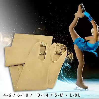 Ice Skating Tights Long Figure Skating Pantyhose For Performances Gymnastics • £14.96