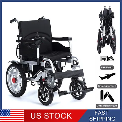 500W Dual Motor Electric Wheelchair Mobility Aid Motorized Wheel Chair Folding • $599.99