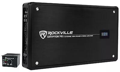 Rockville Krypton F5 3200w Peak / 800w RMS 5 Channel Car Amplifier W Volt Meter • $179.95