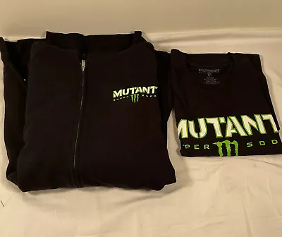 Monster Mutant Super Soda T-Shirt/Zipper Hood Mens Size XL Rare Exclusive NWOT • $31.99