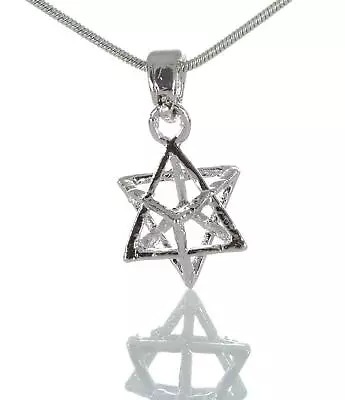 Lucky Charm Jewish Kabbalah Star Of David MERKABA Protection Necklace MERKAVA • $10.41