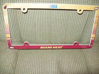 Miami Heat Multi Colored Plastic License Plate Frame • $6