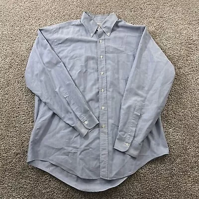 Vintage Brooks Brothers Shirt Men Large 16 1/2-4 Chambray Classiccore Preppy USA • $29.74