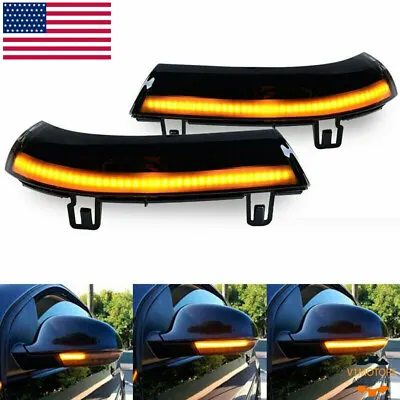 Side Mirror Sequential Blink Turn Signal Lights For VW MK5 Golf GTI R32 Rabbit 、 • $17.99