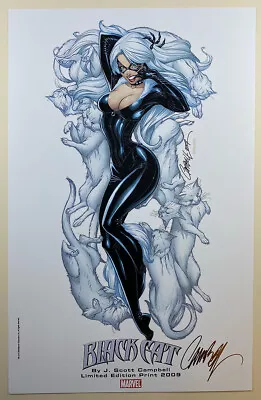 J SCOTT CAMPBELL Signed SUPERIOR SPIDER-MAN #29 COVER 11  X 17  ART PRINT BLACK  • $49.99