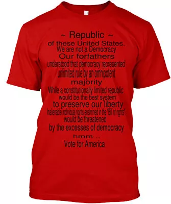 Vote For America T-Shirt Made In The USA Size S To 5XL • $22.57