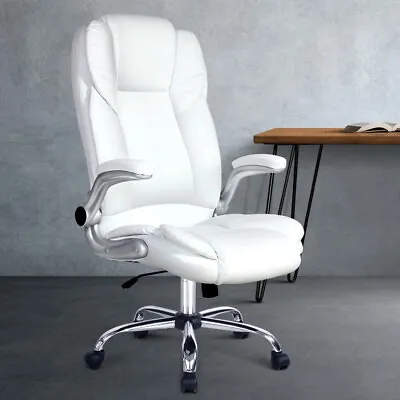 $208 • Buy Office Chair Computer Gaming Chairs Work PU Leather Desk Seat Swivel Executive
