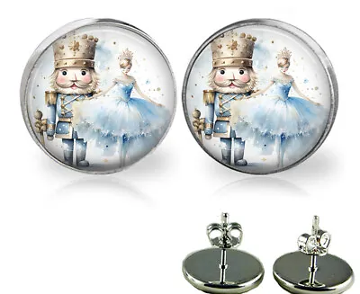 Nutcracker Ballet Dancer Keepsake Sugar Plum Fairy Stud Earrings Gift In 3 Sizes • $12.95