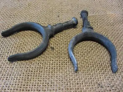 Vintage Cast Iron Row Boat Oar Guide Set Of 2 Antique Old Fishing Boating 8888 • $55.96
