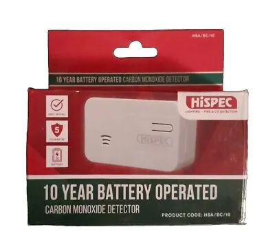 Hispec HSA/BC/10 Carbon Monoxide Detector • £9