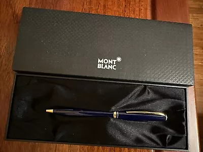 MONTBLANC Generation Blue/Gold Twisted Ballpoint Pen Wz/Box Pre-owned • $350