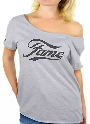 NEW Fame  Off The Shoulder T Shirt Fancy Dress Hen Party • £9.99