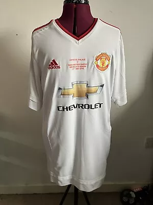 Manchester United FA Cup Final 2016 Away Football Shirt Rooney #10 Mens Large • £59.99