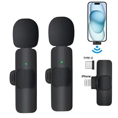 Lavalier Microphone Wireless Audio Video Recording Mini Mic For Android/iPhone • $7.45
