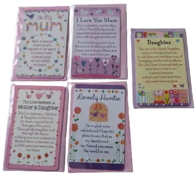 Heartwarmers Wallet Purse Keepsake Card Love Mum Daughter Auntie Mother/Daughter • £2.25