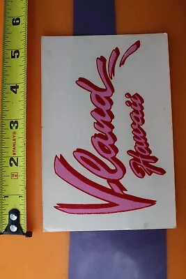 V-Land Velzy Land Hawaii Pink Red Neon 1980's Clear V23A Vintage Surfing STICKER • $22