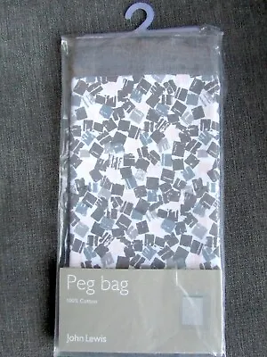 £5 • Buy John Lewis Scandi Little Tiles Peg Bag. New In Packet.