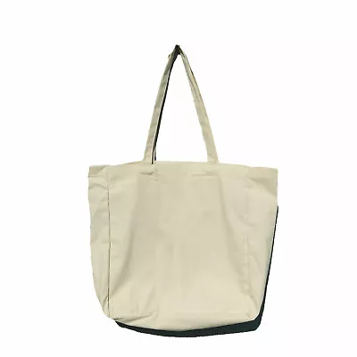 Bag Tote Plain Shopping Shoulder Canvas Shopper Cotton Gift Eco Carry Reusable • $19.50