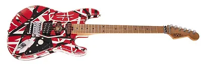 EVH Striped Series Frankenstein Frankie Red With Black Stripes Relic Guitar • $2289.99