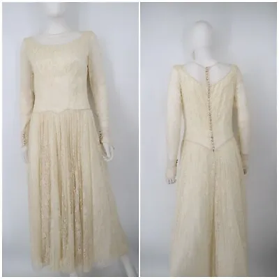 Real Vintage Designer Victoria Royal  Chas A Stevens Wedding Dress • $75