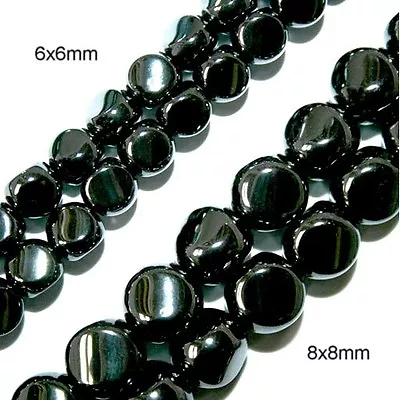  Magnetic Hematite Stone Beads Nugget Shape High Power 8x8mm Bead Strand Hp18 • $13.99