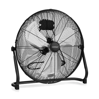 High-Velocity Industrial Fan Portable Adjustable Tilt Metal 3-Speed Fan Home • $74.98