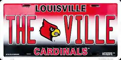 Louisville Cardinals Car Truck Tag Plate The Ville Metal Sign University Of  • $10.97