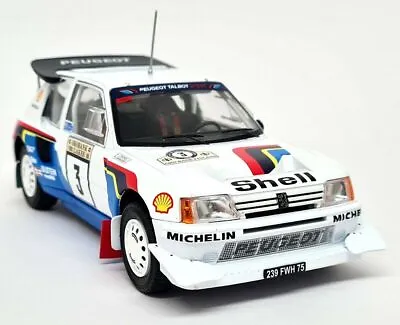 IXO 1/24 Peugeot 205 T16 E2 #3 1000 Lakes Rally 1986 Kankkunen Diecast Model Car • £54.99