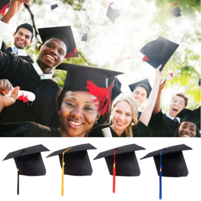 $15.48 • Buy Neutral Adult Child Graduation Cap With Tassel Adjustable High School Soft