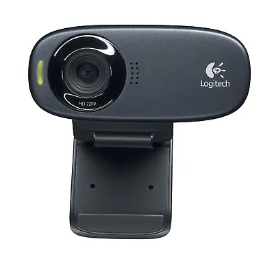 Logitech C270 HD 3MP 720p Webcam Mic Camera Computer Desktop Cam USB Gray • $96.38