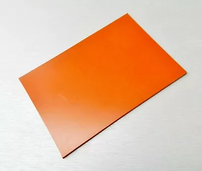 Silicone Rubber Pad High Temp Solid Sheet Red/Orange Commercial 4  X 6  X 1/8  • $8.75