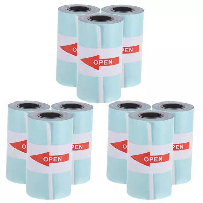 $18.99 • Buy 9 Rolls Sticker Paper Roll 57*30mm Self-adhesive Thermal Paper For PeriPage A6