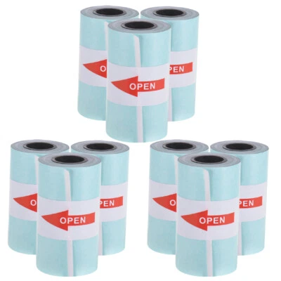 $18.99 • Buy 9 Rolls Sticker Paper Roll 57*30mm Self-adhesive Thermal Paper For PeriPage A6