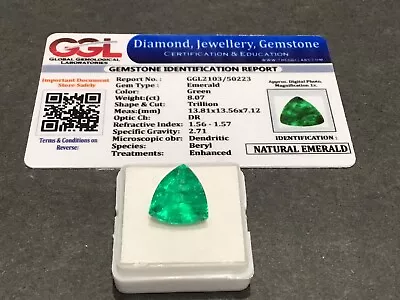 8.07 Cts. Natural Muzo Colombian Emerald  FAST SHIPPING FROM USA Lot 437 • $29.99