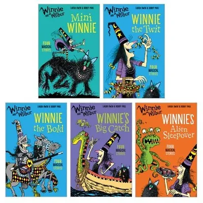 £12.99 • Buy Winnie And Wilbur Short Story 5 Book Collection Set NEW Laura Owen &  Korky Paul