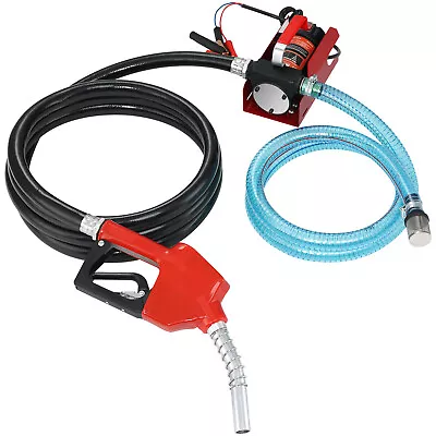 VEVOR Fuel Transfer Pump Electric Diesel Kerosene Pump 12V DC 10GPM Nozzle Hoses • $81.98