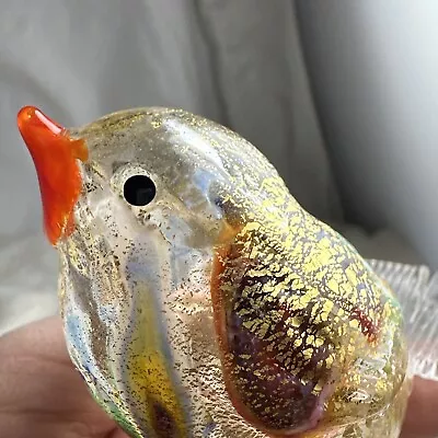 Vintage Murano Glass Hand Blown Bird With Sticker • $62.10